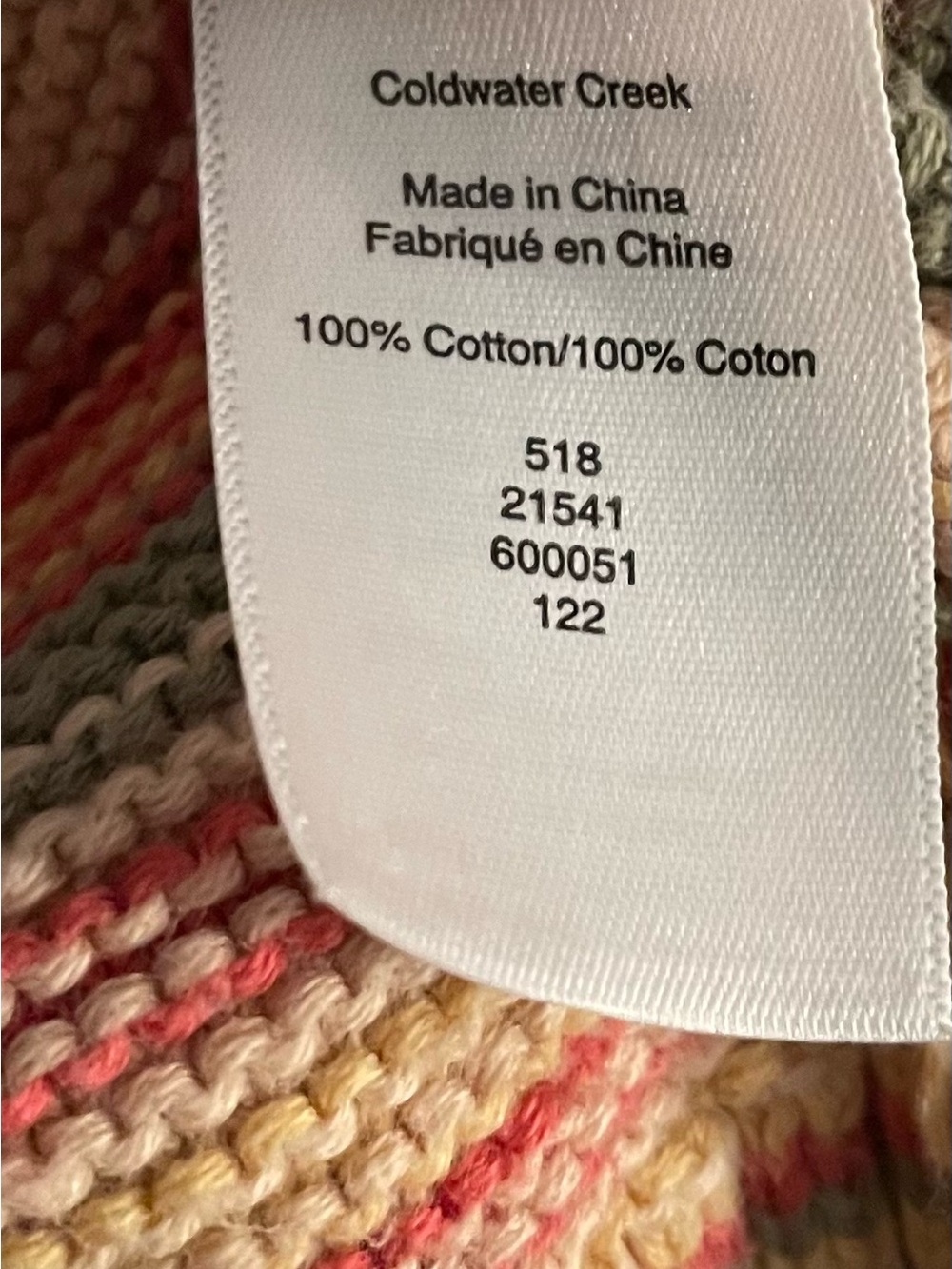 Coldwater Creek wonderful autumn Knit colors perfect for pumpkin patch size S - Picture 4 of 4